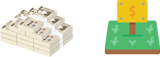 現金1億円・土地